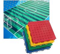 GPECTIFO Dalles de Sol antidérapantes en Plastique for Terrain de Basket-Ball, Dalles de Sol modulaires emboîtables(Light Green)