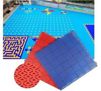 GPECTIFO Dalles de Sol modulaires emboîtables for l'extérieur, idéales for Les Jardins d'enfants, Les Parcs d'attractions et Les terrains de Sport.(Rosso,10PCS)