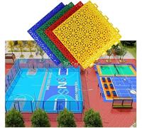 GPECTIFO Dalles de Sol modulaires emboîtables for Tapis de Sport, adaptées aux terrains de Jeux et de Sport des écoles(Green)