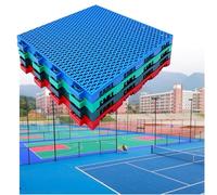 GPECTIFO Dalles de Terrain de Basket-Ball extérieur, Tapis de Sol modulaires à emboîtement à Drainage Rapide for prairies en Ciment(Giallo)