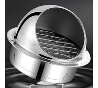 GPECTIFO Grille d'aération Ronde en Acier Inoxydable 304, Sortie d'air épaissie(100mm)