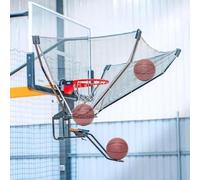 GPECTIFO Machine de tir de basket-ball en aluminium pour intérieur/extérieur avec goulotte pivotante à 180°.