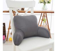 GPECTIFO Oreiller de Soutien de lit, Oreiller de Lecture décoratif de Luxe, Oreiller Lombaire for Lire et se détendre Tout en regardant la télévision(Grigio)