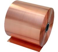 GPECTIFO Rouleau de Feuille de cuivre 1 Rouleau de Feuille de tôle de cuivre Pur, 1 m de Long et 0,8 mm d'épaisseur, œuvre d'art en cuivre Pur Faite à la Main,(30mm)