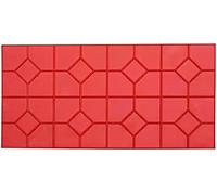 GPECTIFO Tampon de Texture en polyuréthane Durable, Moule de Tampon de Texture d'impression de Ciment en béton monocouche, Motif de Brique de Pierre décorative(F)