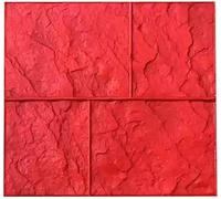 GPECTIFO Tampon de Texture en polyuréthane Durable, Moule de Tampon de Texture d'impression de Ciment en béton monocouche, Motif de Brique de Pierre décorative(C)