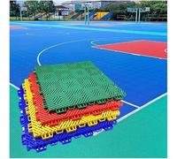 GPECTIFO Terrain de Basket-Ball, Court de Tennis et Sol Sportif for Jardin d'enfants en Dalles emboîtables modulaires(Light Green)