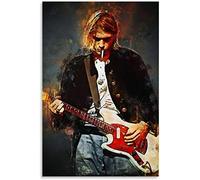 GPEIHANG Peintures sur Toile Affiche d'art sur Toile Kurt Cobain pour décoration familiale Art MuralImpression Affiches Photos 23.6"x35.4"(60x90cm) sans Cadre