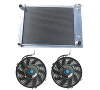 GPI Racing Radiateur 3 rangées en aluminium + 2 ventilateurs pour C-he-vy Camaro/Firebird AT 5.7L V8 1967 1968 1969