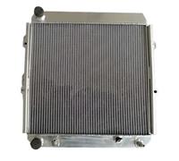 GPI Racing Radiateur en aluminium à 2 rangées T50 mm pour Land Cruiser To-yo-ta 1990-1993 LJ70/71/73/77/78 2LTE 2.4TD AT 1991 1992