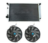 GPI Racing Radiateur en aluminium à 3 rangées + 2 ventilateurs pour Ja-gu-ar Coupé XJS V12/XJ12 5.3L 6.0L MT 1977 1978 1979