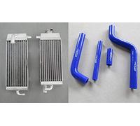 GPI Racing Radiateur en aluminium et tuyau bleu compatible avec YZ125 YZ 125 1996-2001 1997 1998 1999 2000 96
