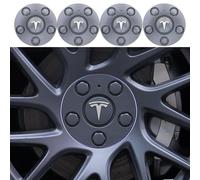 GPKFOLQM 4 pièces Cache Moyeu, pour Tesla Model 3 Highland 2024 15cm Capuchon Central de Voiture éTanche Poussière Roue Centre de Jante Capuchons Accessoires de Voiture