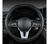 GPKFOLQM Couvre Volant de Voiture, pour Nissan XTrail Rogue T32 2014-2018 Housse de Protection de Volant Respirant RéSistant à l'abrasion Caches Volant Accessoire Voiture,A-O