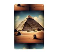 Gpkgsigt Peinture décorative Dreaming of the Pyramids of Khufu Printing Tin 20,3 x 30,5 cm. Fabriqué en fer blanc, résistant à l'usure et durable