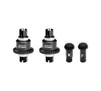 GPM 4140 acier carbone + aluminium 7075 alliage avant et arrière Kit de vitesses différentielles 12/30T pour Arrma 1:18 Granite GROM / 1:14 Typhon GROM / 1:16 Mojave GROM/Quake GROM / Gorgon GROM