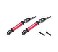 GPM 4140 Carbon Steel+ Aluminium 6061-T6 Alloy Front CVD Drive Shaft for Traxxas 1/10 Ford Fiesta St Rally VXL Upgrades - Red