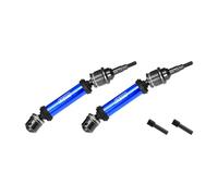 GPM 4140 Carbon Steel+ Aluminium 6061-T6 Alloy Front CVD Drive Shaft for Traxxas 1/10 Ford Fiesta St Rally VXL Upgrades - Blue