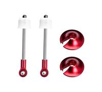 GPM 4140 Carbon Steel + Aluminium 6061-T6 Rear Shock Absorber Shaft Core Kit for Arrma 1:5 Kraton 8S EXB 4X4 Brushless Speed Truck/Outcast 8S EXB 4X4 Brushless Stunt Truck Upgrades - Red