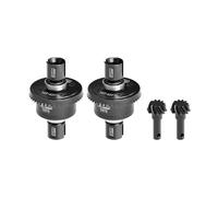 GPM Acier 20Crmnti + alliage 7075 10/43T avant et arrière Kit différentiel complet ForTraxxas 1/8 4WD Sledge Monster Truck Upgrades - Noir