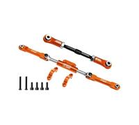 GPM Acier carbone 4140 + aluminium 7075-T6 alliage servo Link & lien de réglage avant pour Vanquish 1:10 H10 Kit optique / Yokohama RTR/Sparco RTR Rock Crawler Upgrades - Orange