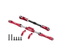 GPM Acier carbone 4140 + aluminium 7075-T6 alliage servo Link & lien de réglage avant pour Vanquish 1:10 H10 Kit optique / Yokohama RTR/Sparco RTR - Rouge