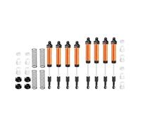 GPM Aluminium 6061-T6 Alloy Avant & Arrière Kit complet Ressort interne 130 mm et 134 mm pour LOSI 1/8 LMT 2.0 Grave Digger 4X4 Monster Truck-LOS04028 Mise à niveau Orange