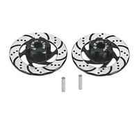 GPM Aluminium 7075 +3mm Front Or Rear Hex with Brake Disk with Silver Lining for Traxxas 1:7 Unlimited Desert Racer UDR Pro-Scale 4X4 85076-4 85086-4 Upgrades - Black