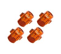 GPM Aluminium 7075 Alloy 17mm Wheel Hubs for Traxxas 1:8 JATO 4X4 VXL Brushless Buggy Upgrades - Orange