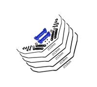 GPM Aluminium 7075 Alloy Front & Rear Sway Bar Mount with Linkage and Wire for Traxxas 1/8 Maxx Slash 6S Short Course Truck 102076-4 Upgrade Parts - Blue