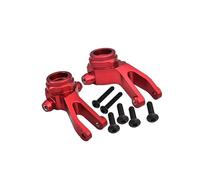 GPM Aluminium 7075 Alloy Front Steering Block Knuckle Arms for Arrma 1:10 Granite/BIG Rock/SENTON/VORTEKS / 1:8 Typhon Aluminium Upgrade Parts - Red