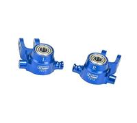 GPM Aluminium 7075 Front Steering Blocks for Traxxas 1:10 Slash 4X4 / NOS Deegan 38 / RUSTLER 4X4 / Stampede 4X4 / HOSS 4X4 / Ford Fiesta St Rally Upgrade Parts - Blue