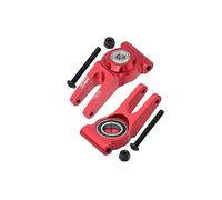 GPM Aluminium 7075 Rear Hub (Larger Inner Bearings) for Arrma 1:10 Gorgon/SENTON/VORTEKS/SENTON V3 / BIG Rock/BIG Rock V3 / Granite/Granite V3 / VORTEKS / 1:8 Typhon Upgrade Parts - Red
