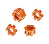 GPM Aluminium 7075-T6 Alloy 24mm Wheel Hex Hubs for Traxxas 1/6 Funco Pro Scale 2WD Sand Car 8S-109076-4 Upgrades - Orange
