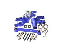 GPM Aluminium 7075-T6 Front Steering Assembly for Traxxas 1:10 4WD MAXX 89076-4 / 4WD MAXX with WideMAXX 89086-4/1:8 4WD Maxx Slash 6S 102076-4 Upgrades - Blue