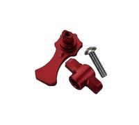 GPM Aluminium Body Shell Lock for 1:10 Traxxas HOSS 4X4 VXL/E-Revo 2.0 VXL/Rustler 4X4 VXL/MAXX - 3Pc Set Red