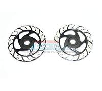GPM Aluminium Brake Disk with Silver Lining for LOSI 1:6 4WD Super Baja Rey LOS05013 / Super Baja Rey 2.0 LOS05021 Upgrades - Black
