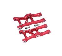 GPM Aluminium Front Suspension Arms for 1/10 Traxxas GT 4-Tec 2.0 83056-4/4-Tec 3.0 93054-4 - 1Pr Set Red