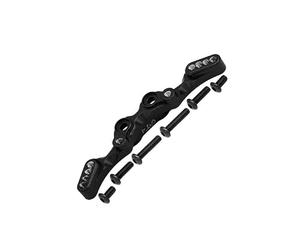 GPM Aluminium Rear Shock Tower for 1/10 Traxxas GT 4-Tec 2.0 83056-4/4-Tec 3.0 93054-4 - 1Pc Set Black