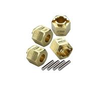 GPM Brass 7mm Wheel Hex Hub Extenders (+1.5mm) for Traxxas 1:18 TRX4M Ford Bronco Mini Crawler 97074-1 / TRX4M K10 High Trail Crawler 97064-1 Upgrades