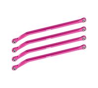 GPM Ensemble de barres de liaison inférieures en alliage d'aluminium 7075-T6 pour Vanquish 1:10 H10 Optic Kit/Yokohama RTR/Sparco RTR Rock Crawler Upgrades - Rose