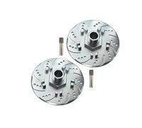 GPM for Arrma 1/7 Infraction 6S BLX/Infraction V2 6S BLX Upgrade Parts Aluminum +6mm Hex with Brake Disk with Silver Lining - 2Pc Set Silver