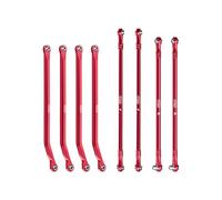 GPM Kit de barre supérieure et barre de liaison basse en alliage d'aluminium 7075-T6 pour kit optique Vanquish 1:10 H10/Yokohama RTR/Sparco RTR - Rouge