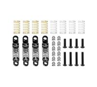 GPM Kit de chocs réglables en alliage d'aluminium 22 mm pour Axial 1/30 SCX30 Ford Bronco AXI-2048 / Jeep Wrangler AXI-2261 - Gris argenté