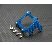 GPM Kyosho Mini Inferno Upgrade Pièces Aluminium Motor Heat Sink Mount with Screws - 1Pc Set Blue