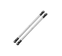 GPM Losi 1/6 4WD Super Baja Rey 2.0 LOS05021 Upgrade Pièces Stainless Steel Adjustable Rear Upper Chassis Link Tie Rods with Aluminium Ends - 2Pc Set Black