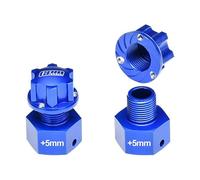 GPM Losi 1/6 Super Baja Rey 4X4 Desert Truck Upgrade Pièces Aluminium Wheel Hex Adapter (+5mm) - 6Pc Set Blue