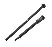 GPM Medium Carbon Steel Front and Rear Wheel Axle Set for LOSI 1:4 Promoto-MX Motorcycle Dirt Bike RTR FXR LOS06000 LOS06002 Upgrade Parts - Black