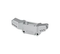 GPM pour ARRMA 1/16 Mini Kraton 3S 7075-T6 Tour d'amortisseur avant en aluminium usiné CNC Pièces de mise à niveau de remplacement pour pare-chocs arrière de voiture RC (argenté)