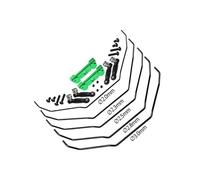 GPM Racing Aluminium 7075 Alloy Front & Rear Sway Bar Mount with Linkage and Wire for Traxxas 1/8 Maxx Slash 6S Short Course Truck 102076-4 Upgrade Parts - Green